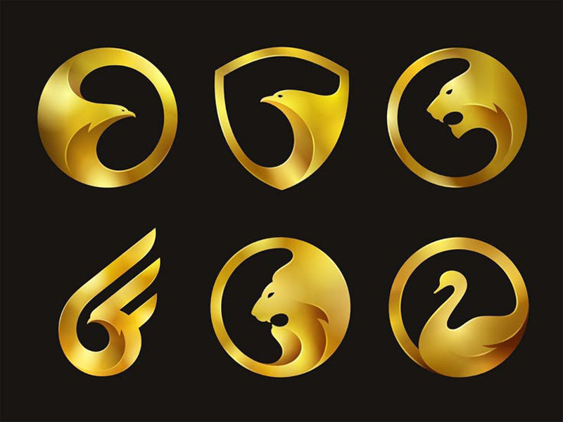 Luxury Gold Monogram Logo Kit