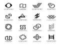 Minimal Line Art Logo Set